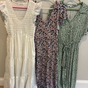 Floral Dresses Trio